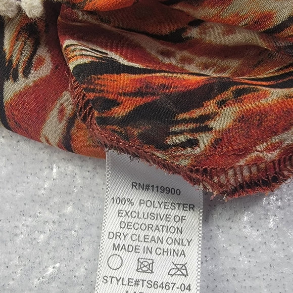 Collective Concepts Womens Southwest Aztec Print Flowy Tank Top Multicolor Large - Picture 5 of 8